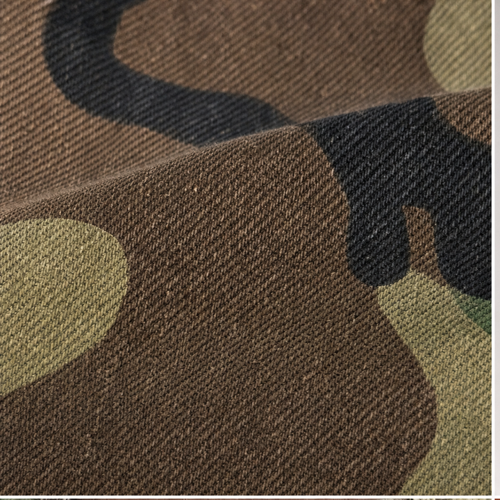Camo Muse – Retro Camouflage Wide-Leg Jeans