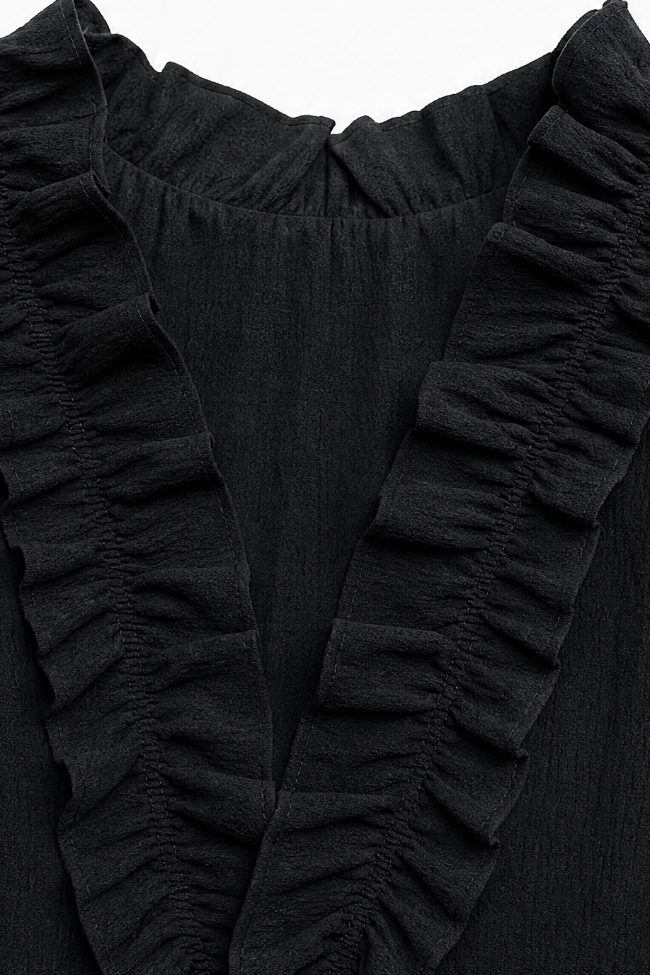 Breezalyn Tiered Ruffle V-Neck Maxi Dress - Elena Harper