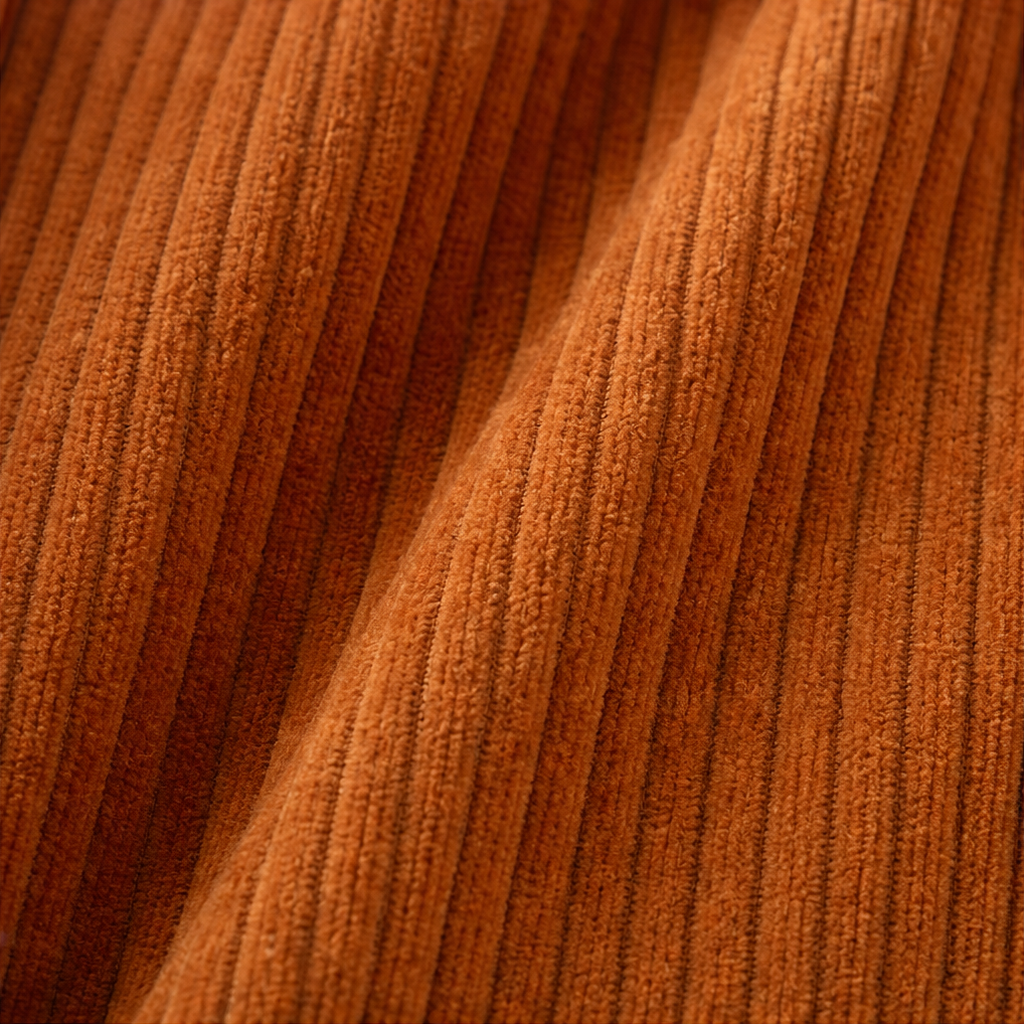Draperie Asymmetric Button-Wrap Corduroy Top - Elena Harper