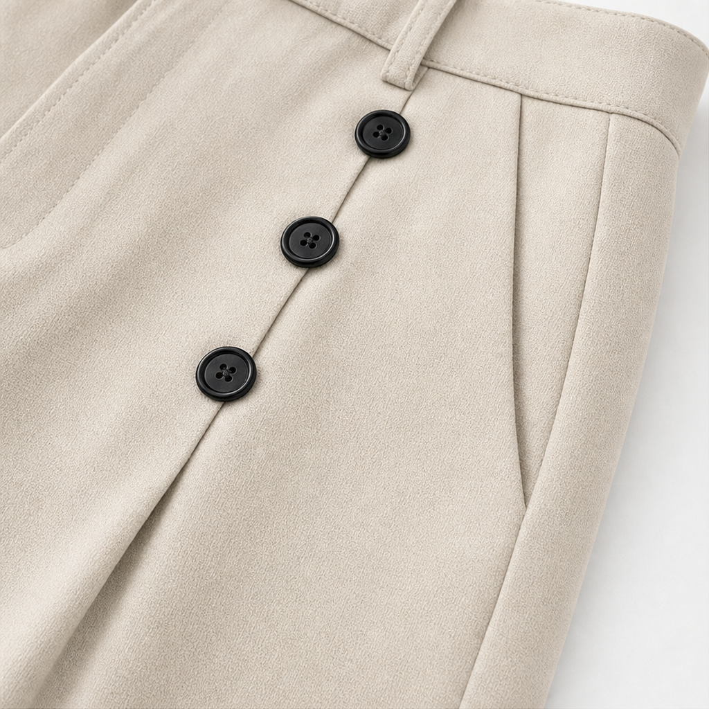 Bellora High-Waisted Pleated Wide-Leg Trousers - Elena Harper
