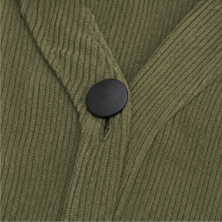 Corabelle Rib Open-Front V-Neck Cardigan - Elena Harper