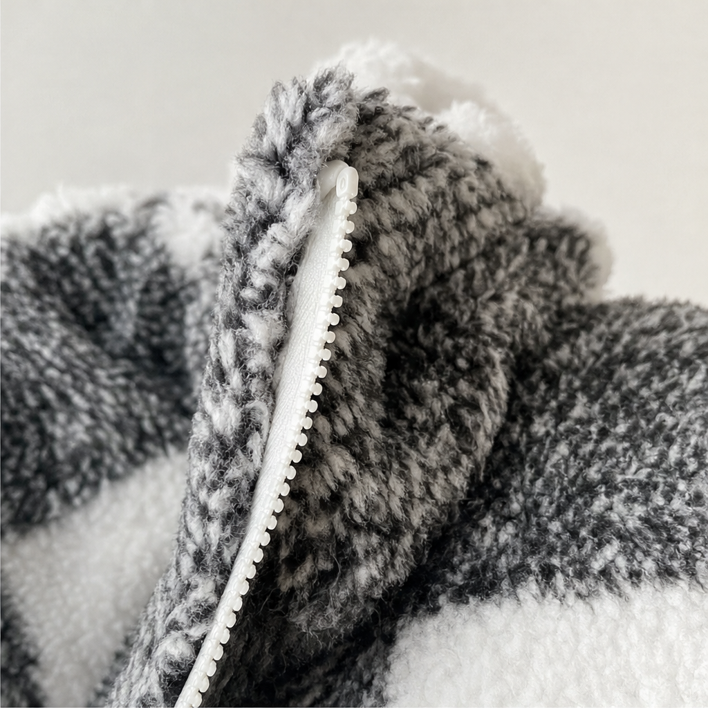 Checkhaven Buffalo Check Hooded Zip Jacket - Elena Harper