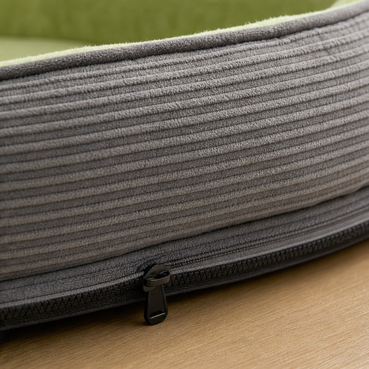 Denhaven Two-Sided Bolster Dog Bed With Raised Edge - Elena Harper