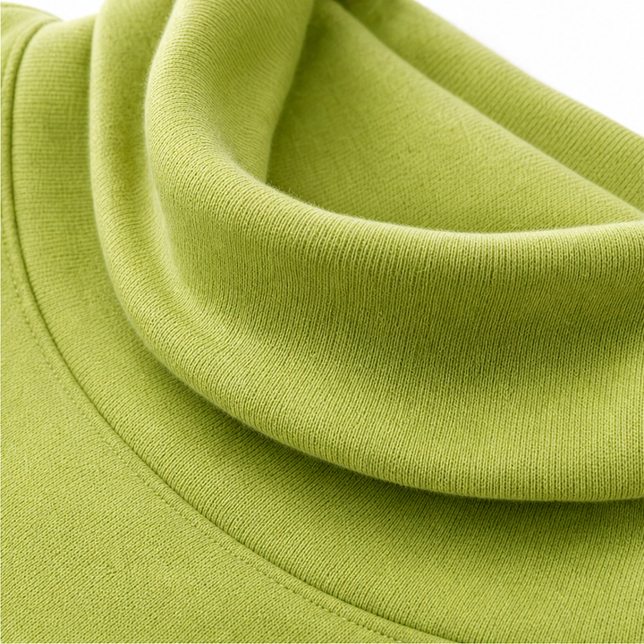 Draperly Asymmetric Cowl Neck Button Sweatshirt - Elena Harper