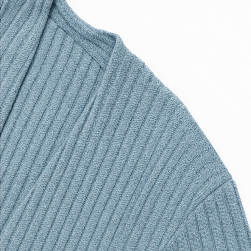 Draperly Eyelet Waterfall Open-Front Cardigan - Elena Harper