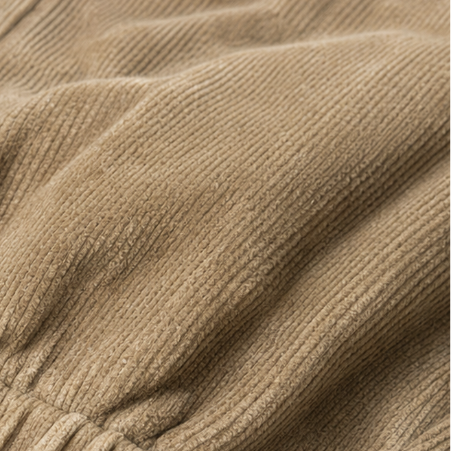 Cozelle Side-Button Barrel Leg Corduroy Pants - Elena Harper