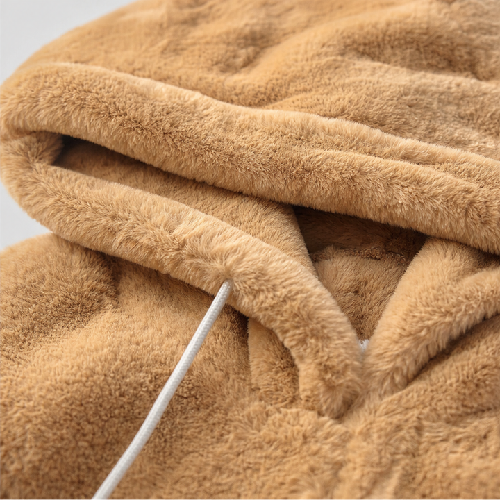 Cozyline Plush-Lined Pocket Hooded Vest - Elena Harper