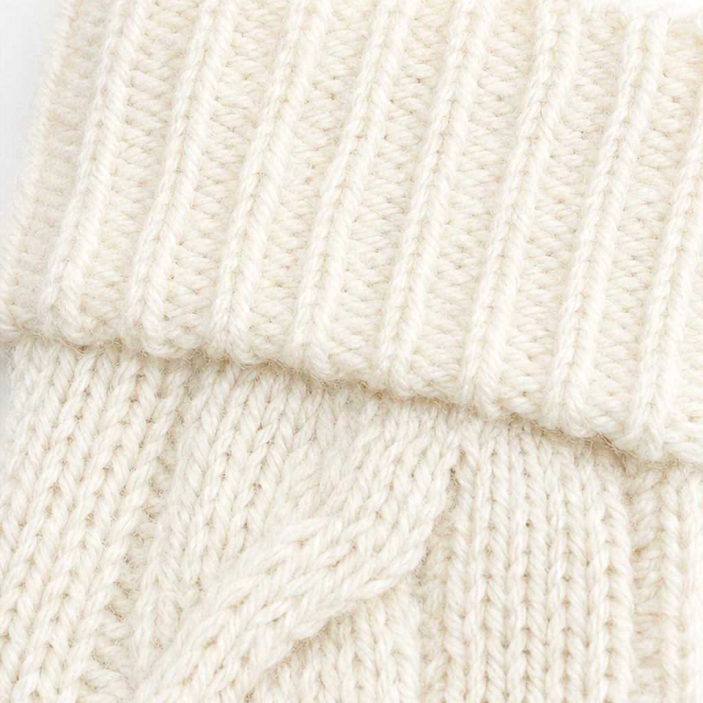 Cablelle Cable-Knit Knee-High Socks - Elena Harper