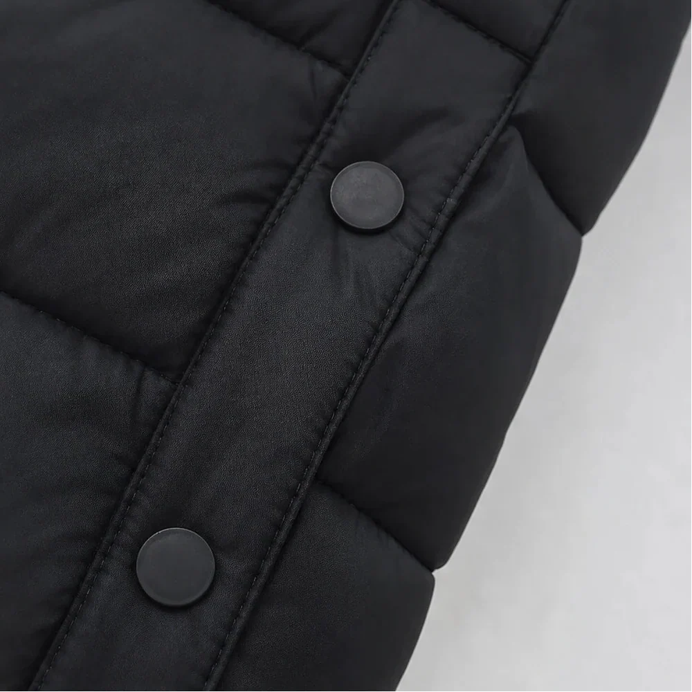 Coverelle Long Hooded Puffer Vest - Elena Harper
