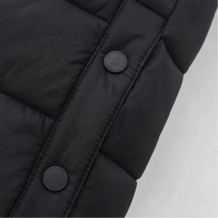 Coverelle Long Hooded Puffer Vest - Elena Harper