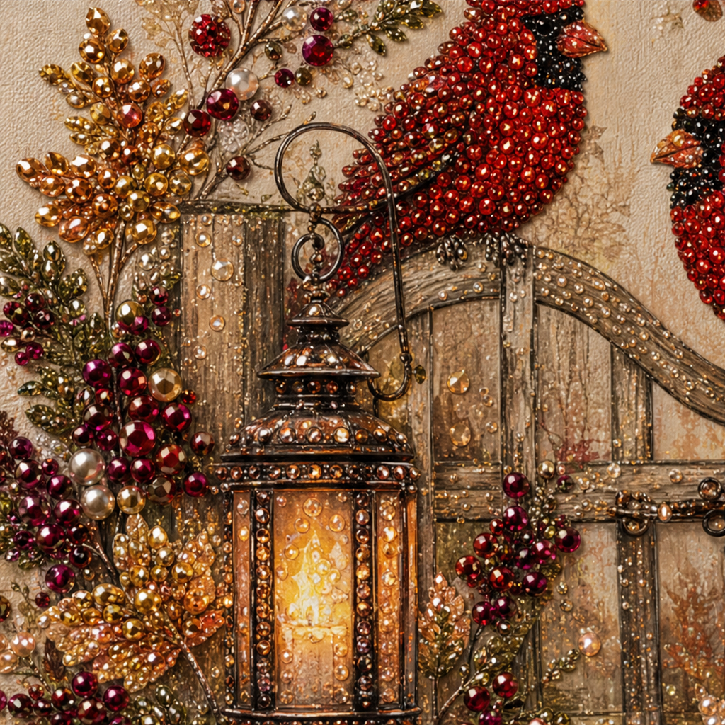 Autumn Gleam Beaded Crystal Autumn Diamond Painting Kit - Elena Harper
