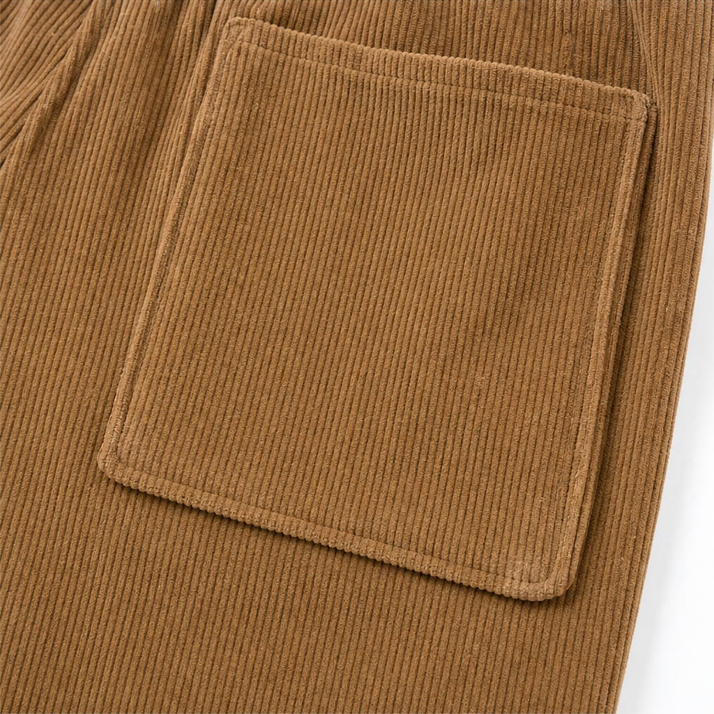 Cordella Ribbed Corduroy Wide-Leg Pants - Elena Harper