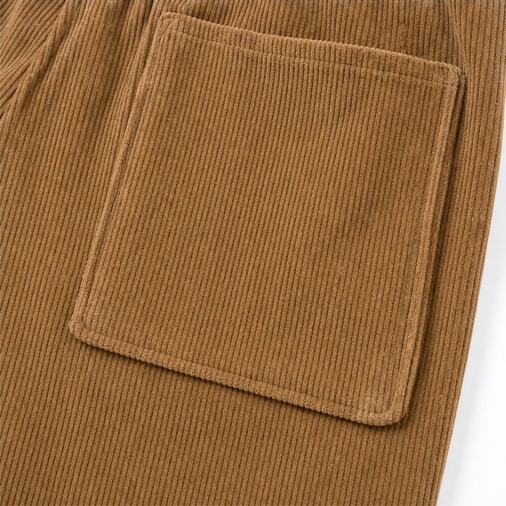Cordella Ribbed Corduroy Wide-Leg Pants - Elena Harper