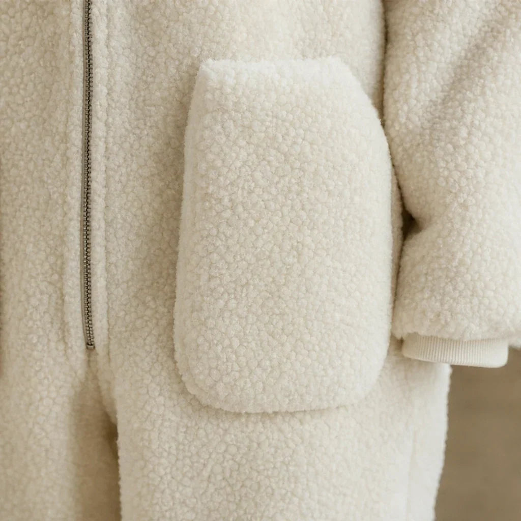 Cozyline Hooded Zip-Front Straight-Leg Jumpsuit - Elena Harper