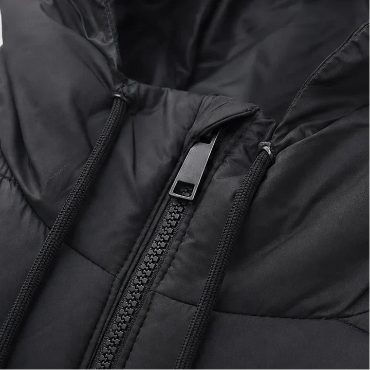 Coverelle Long Hooded Puffer Vest - Elena Harper