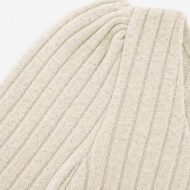 Bellora Square Neck Ribbed Babydoll Dress - Elena Harper