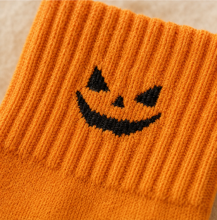 Cuffette Embroidered Non-Slip Halloween Crew Socks - Elena Harper