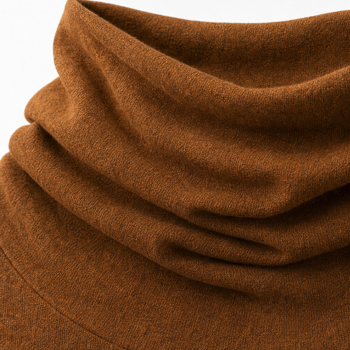 Cowlmara Brushed Cowl-Neck Oversized Pullover - Elena Harper