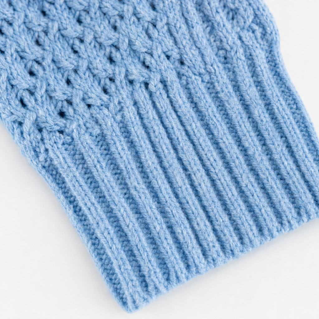 Cozyelle Hollow-Out Cable-Knit Sleeve Sweater - Elena Harper