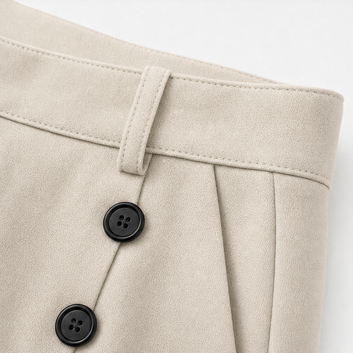 Bellora High-Waisted Pleated Wide-Leg Trousers - Elena Harper