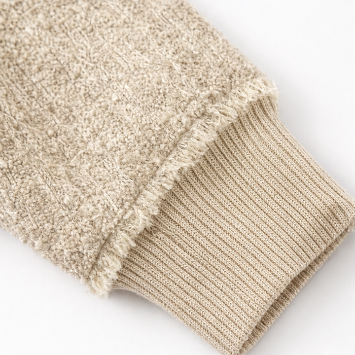 Autumbre Chunky Knit Button Henley Sweater - Elena Harper