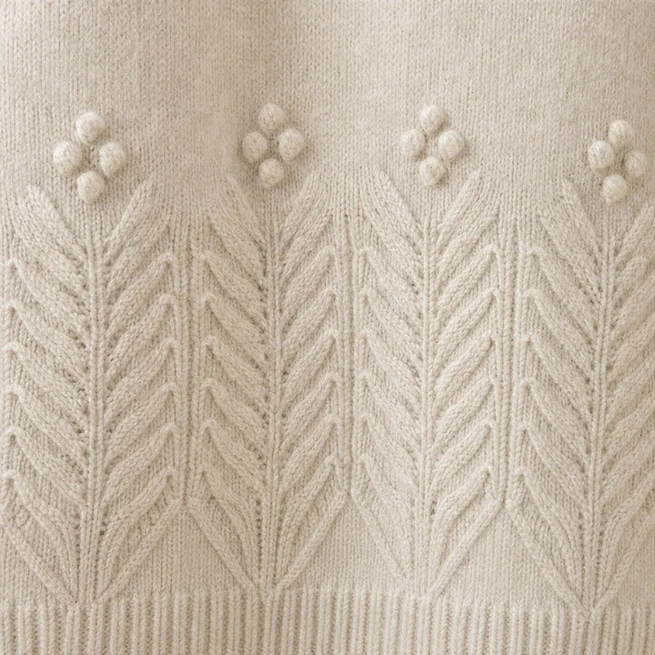 Bloomknit – Relaxed Floral-Knit Sweater