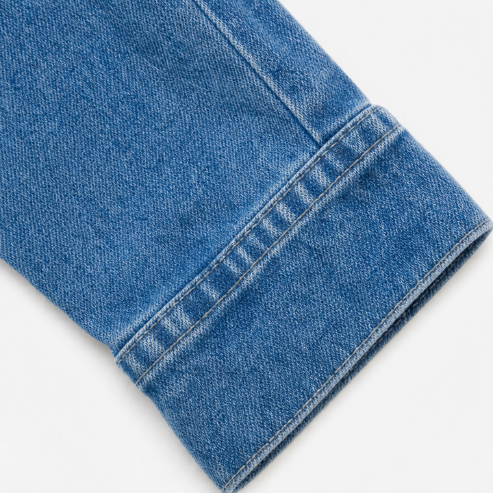 Denimelle Soft-Washed Batwing Denim Tunic - Elena Harper