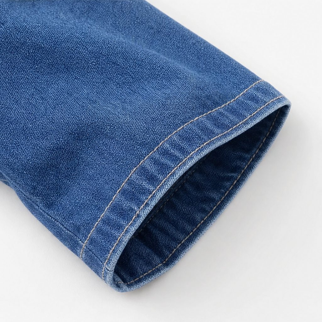 Easewell Lightweight Denim-Look Midi Shirt Dress - Elena Harper