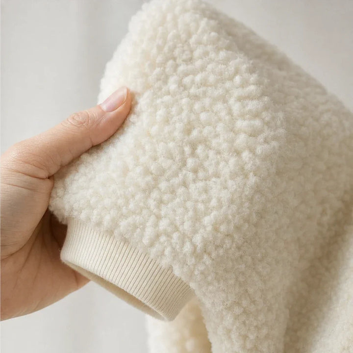 Cozyline Hooded Zip-Front Straight-Leg Jumpsuit - Elena Harper