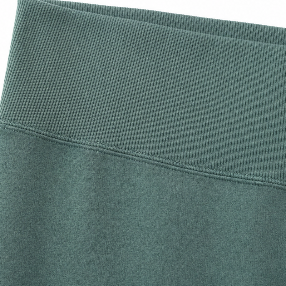 Cozelle Thumbhole Sleeve Side-Slit Loungewear Set - Elena Harper