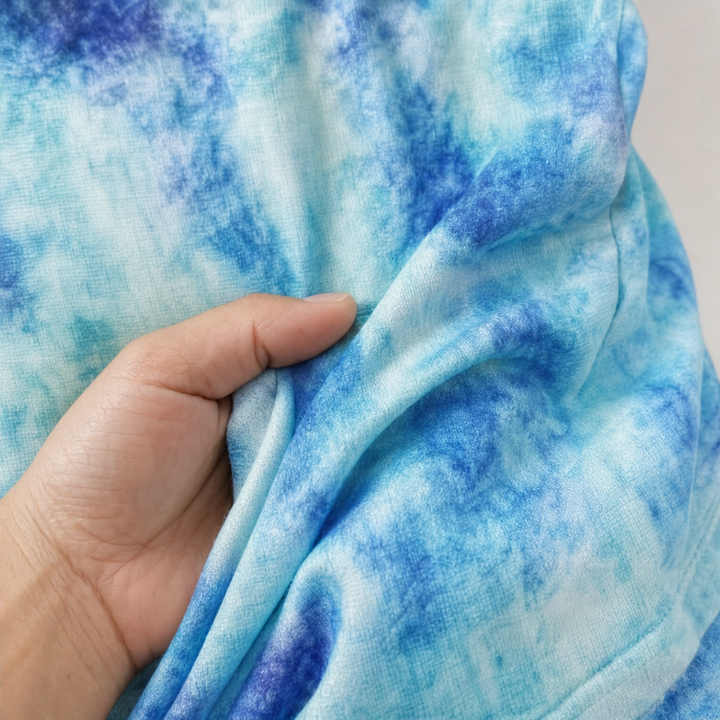 Batik Belle Tie-Dye Lace-Up V-Neck Top - Elena Harper