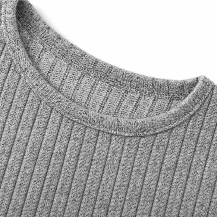 Cozy Rib Ribbed Knit Tunic With Pockets - Elena Harper