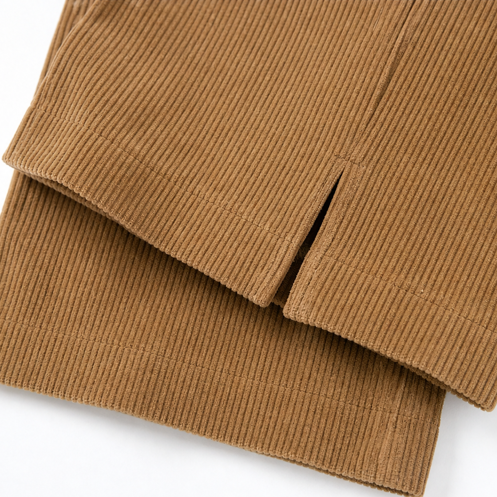 Cordella – Ribbed Corduroy Wide-Leg Pants