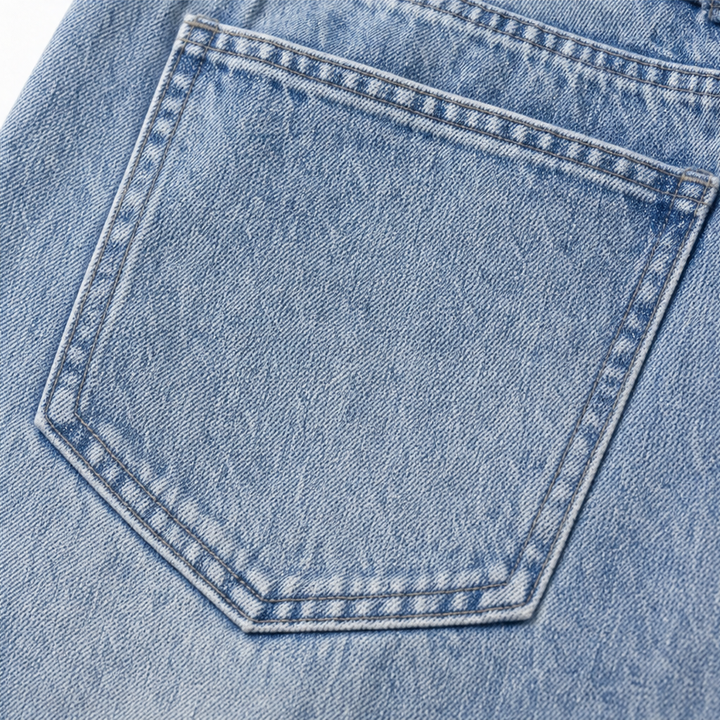 Buckleline Side Buckle Wide-Leg Jeans - Elena Harper