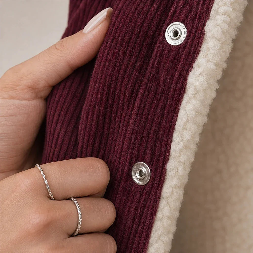 Cordelia – Sherpa-Lined Corduroy Jacket
