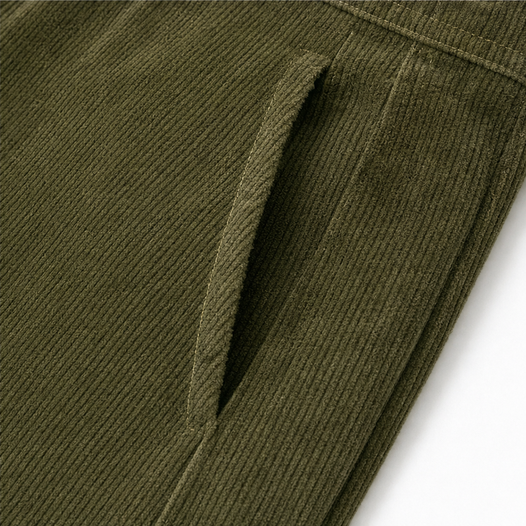 Cordelle – Asymmetrical Button-Front Pleated Wide-Leg Pants