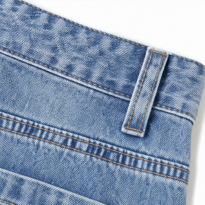 Ease & Grace Light-Wash Baggy Cargo Jeans - Elena Harper