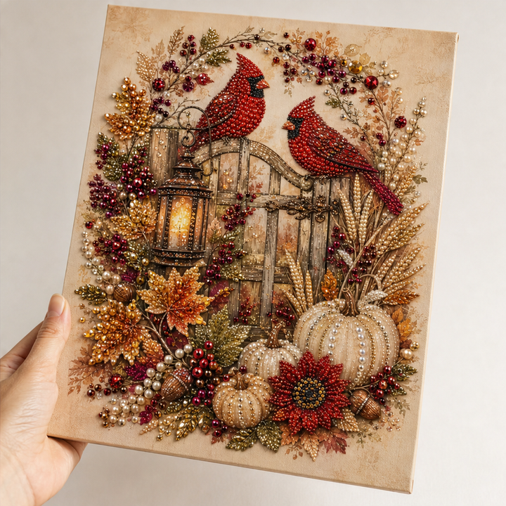 Autumn Gleam Beaded Crystal Autumn Diamond Painting Kit - Elena Harper