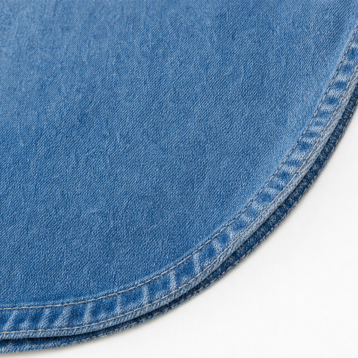 Denimelle Soft-Washed Batwing Denim Tunic - Elena Harper