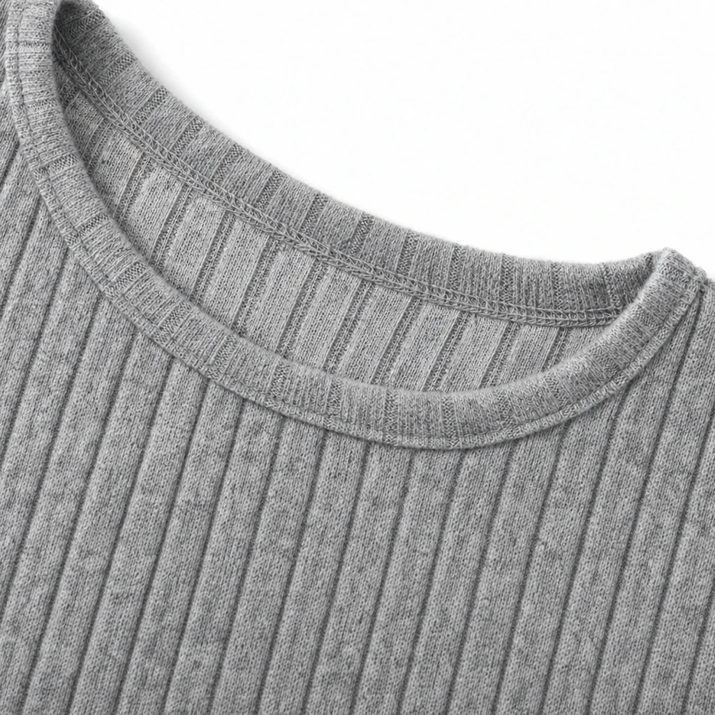 Cozy Rib Ribbed Knit Tunic With Pockets - Elena Harper