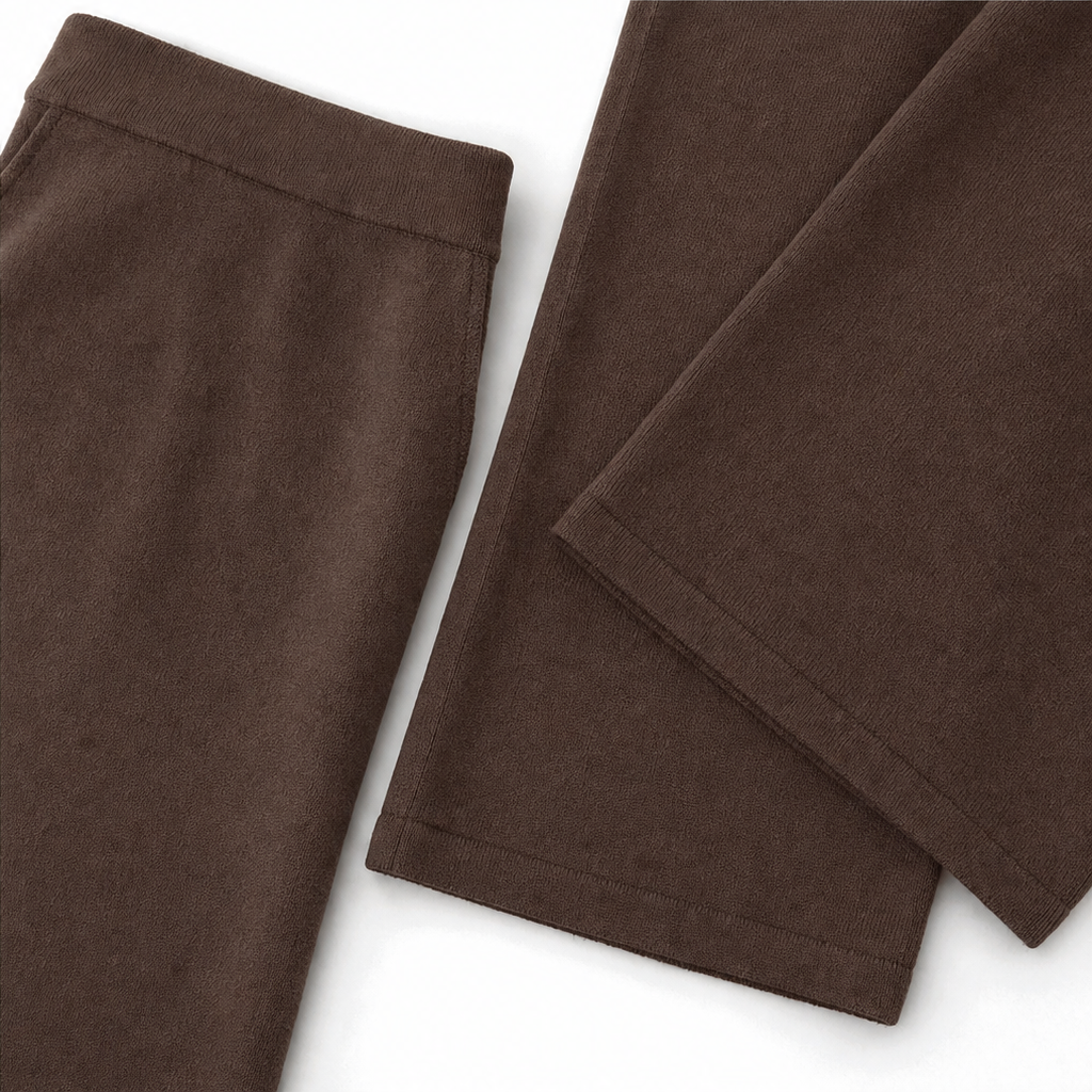 Draveny Draped Cowl-Neck Top And Trouser Set - Elena Harper