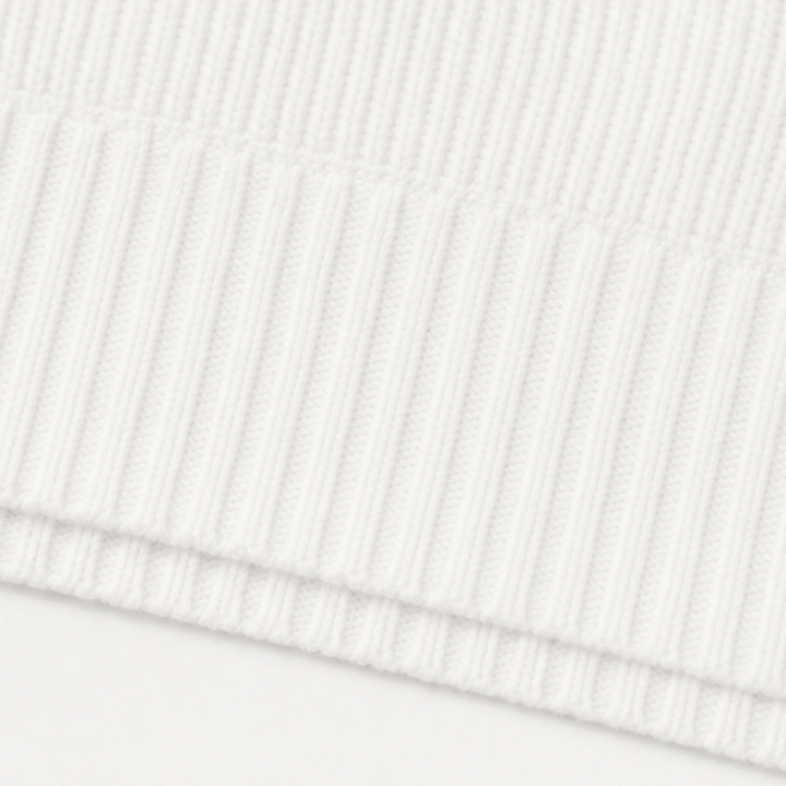 Buttonelle Ribbed Henley Button-Front Sweater - Elena Harper