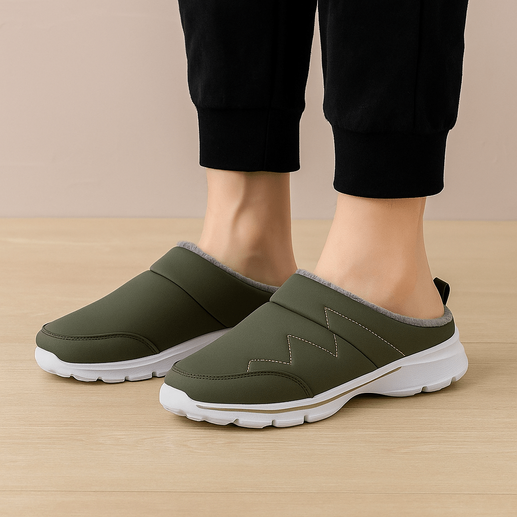 Women's House Slippers with Fleece Effect - Sirel