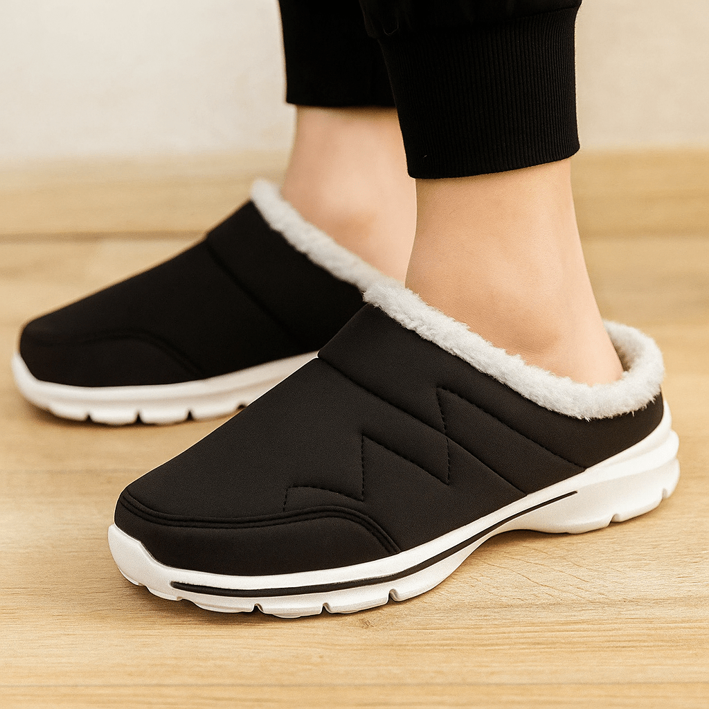 Women's House Slippers with Fleece Effect - Sirel