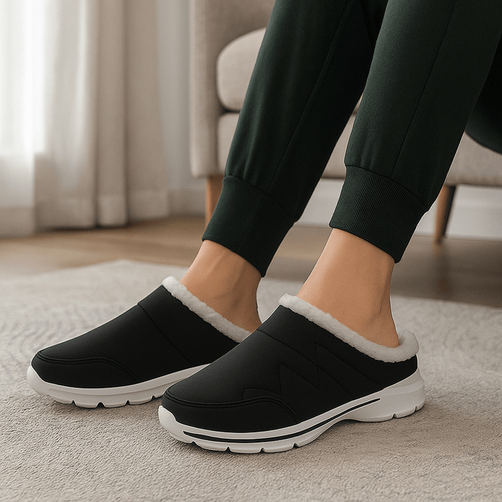 Women's House Slippers with Fleece Effect - Sirel