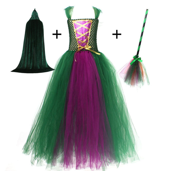 Girls Halloween Witch Costume Set