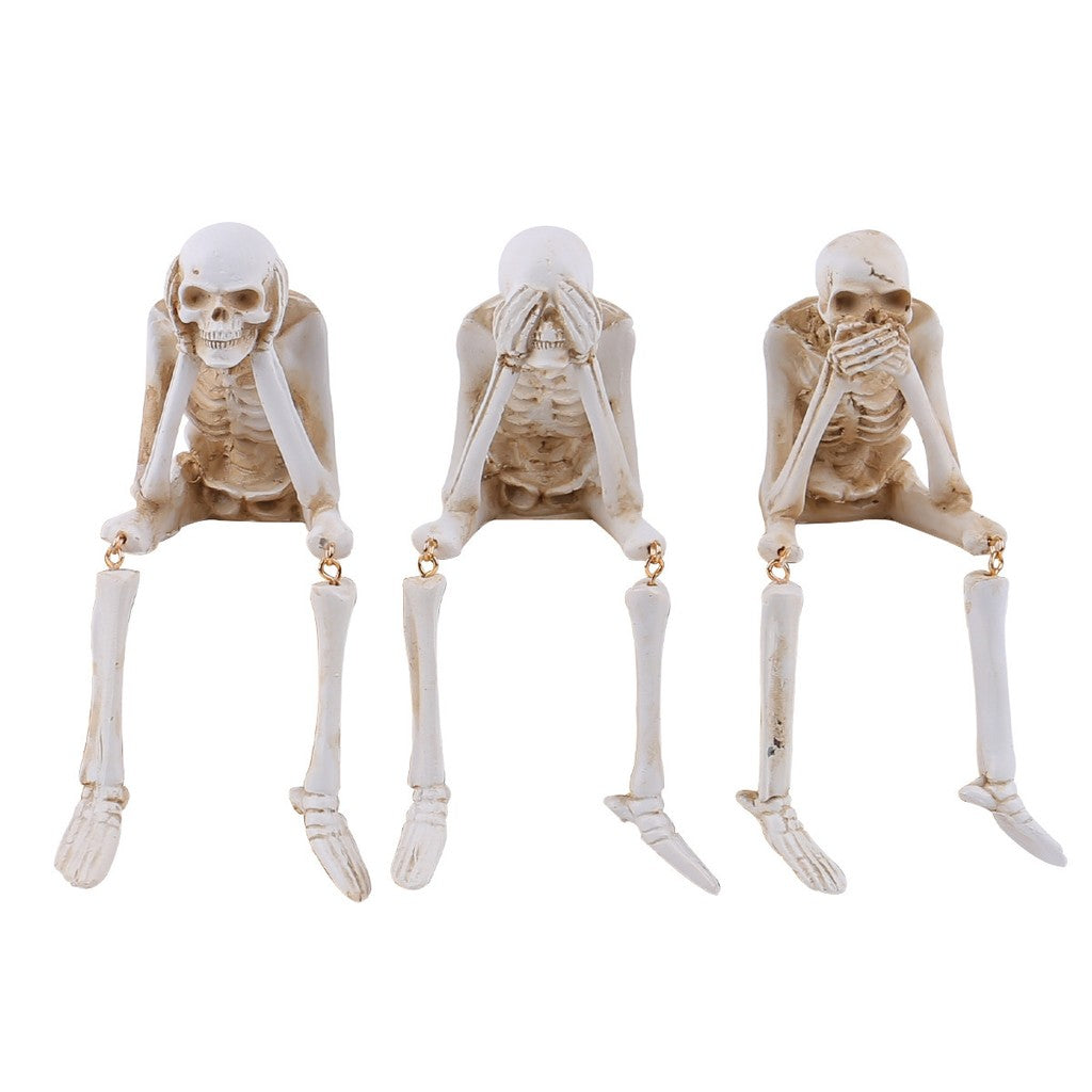 Halloween Skull Resin Ornament