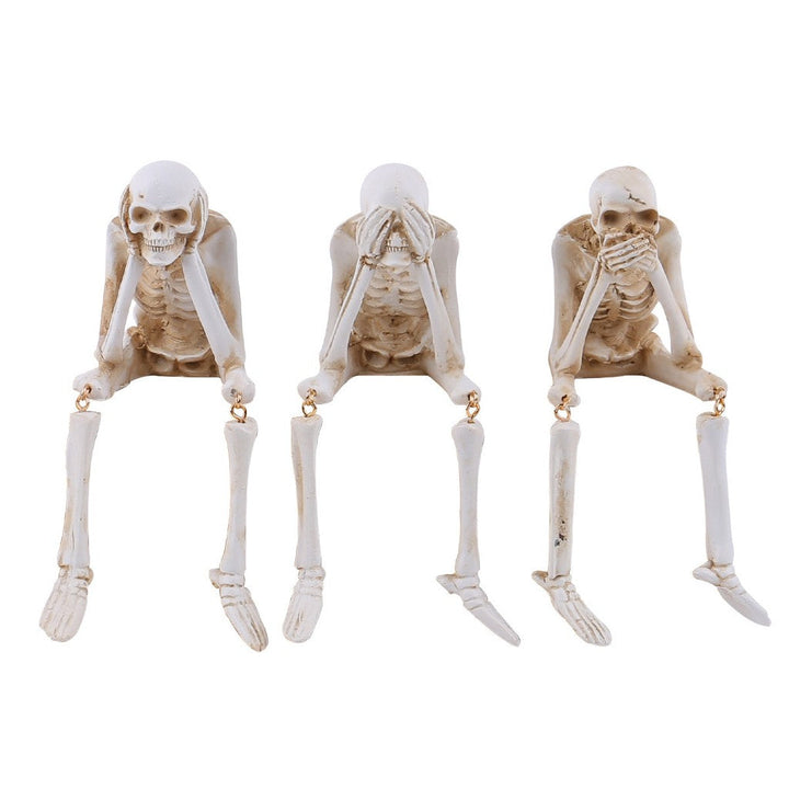 Halloween Skull Resin Ornament