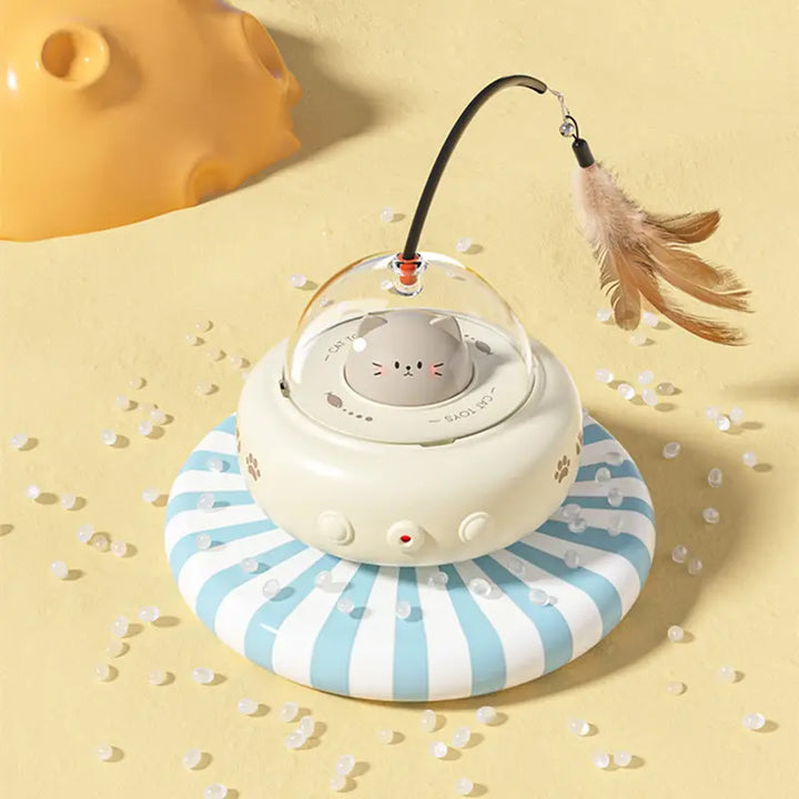 Interactive Cat UFO Laser Toy for Active Felines