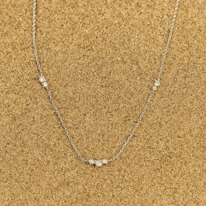 Grazia Necklace – 925 Silver and Sparkles of Light